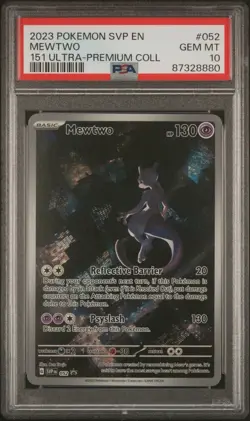 2023 POKEMON SVP BLACK STAR PROMO 151 ULTRA-PREMIUM COLLECTION MEWTWO PSA 10 - Image 1