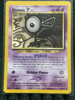 Pokemon Neo Discovery Unown [F] 48/75 - Image 1