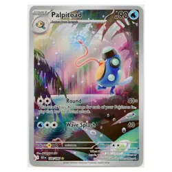 2025 Pokemon Palpitoad Scarlet & Violet Black Bolt Illustration Rare #104/086 NM - Image 1
