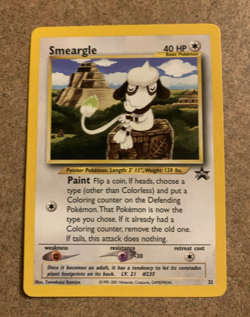 SMEARGLE 2001 POKEMON BLACK STAR PROMO CARD #32 NM - Image 1