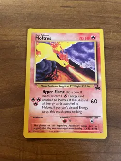 Moltres #21 Black Star Promo Vintage Pokemon Card 2000 Original Basic - Image 1
