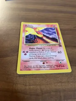 Moltres #21 Black Star Promo Vintage Pokemon Card 2000 Original Basic - Image 2