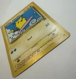 Surfing Pikachu Promo - 1999 Pokemon WOTC Black Star Promo #28 - Vintage NM - Image 5