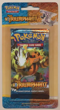Pokemon HS Triumphant Blister Booster Pack Electivire Artwork FACTORY SEALED!! - Image 1