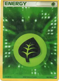 Pokemon: Power Keepers: Holofoil Grass Energy: Lightly Played Condition - Image 1