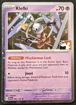 Klefki 096/198 Play! Prize Pack Series 3 Cosmos Holo Rare Promo Pokemon 2023 NM - Image 1