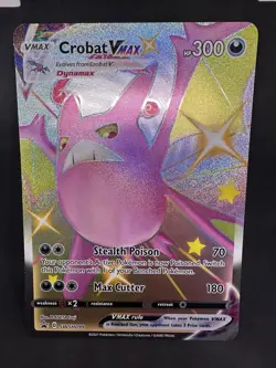Crobat VMAX Jumbo Pokemon TCG SWSH099 Shining Fates 2021 Oversized Card - Image 1
