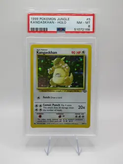 PSA 8 Near Mint/ Mint+ 1999 Jungle Kangaskhan Holo Pokemon Card - Image 1