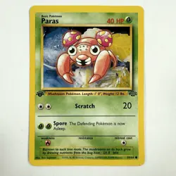 1999 Pokemon Jungle Unlimited 1st Edition: # 59 Paras MP/LP - Image 1