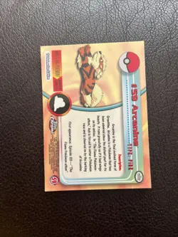 2000 Topps Chrome Pokemon TV Animation Edition Arcanine #59 - Image 2