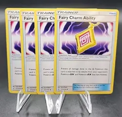 X4 Sun & Moon Unbroken Bonds #171/214 Fairy Charm Ability Pokemon Playset - Image 1
