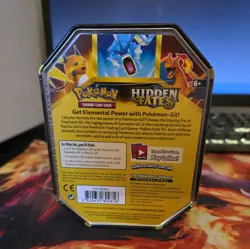 Pokemon TCG: Hidden Fates Tin - Gyarados GX - Sealed - Image 2