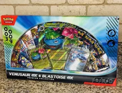 Venusaur ex Blastoise ex Premium Collection GameStop Exclusive - Pokemon TCG NEW - Image 1