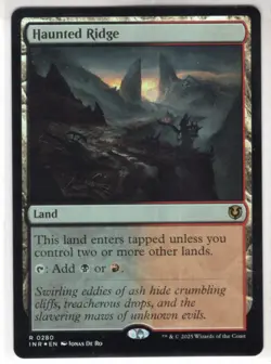 MTG Innistrad Remastered Foil Card #280 Haunted Ridge - Image 1