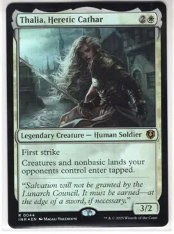MTG Innistrad Remastered Foil Card #44 Thalia, Heretic Cathar - Image 1