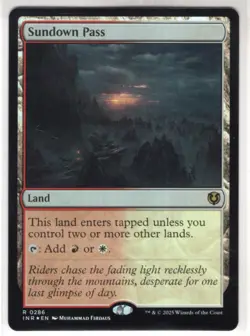 MTG Innistrad Remastered Foil Card #286 Sundown Pass - Image 1