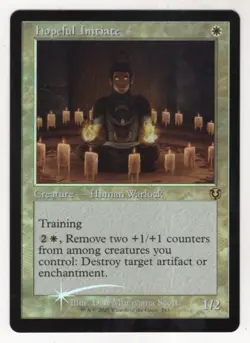 MTG Innistrad Remastered Foil Retro Frame Card Hopeful Initiate - Image 1