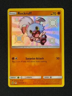 Rockruff SV23/SV94 Holo Pokemon Card Hidden Fates Baby Shiny - Image 1