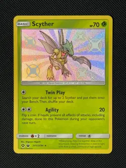 Scyther SV1/SV94 Holo Pokemon Card Hidden Fates Baby Shiny - Image 1