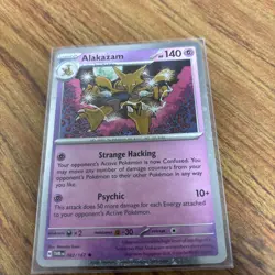 Pokemon Alakazam TCG Holo Rare Card 082/167 Scarlet & Violet Twilight Masquerade - Image 1