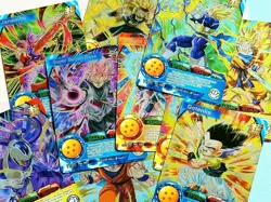 Dragon Ball Cards in English Shiny Son Goku Saiyan Vegeta Collection Card Anime - Image 4