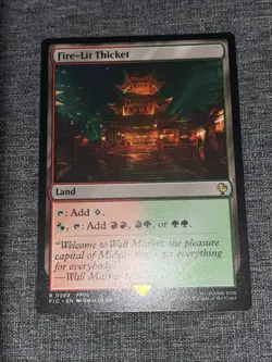 Fire-Lit Thicket Regular R Final Fantasy MTG Magic the Gathering Card NM/M 0392 - Image 1