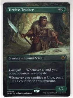 MTG Innistrad Remastered Foil Borderless Card #318 Tireless Tracker (Borderless) - Image 1