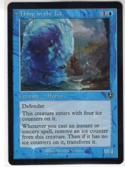 MTG Innistrad Remastered Foil Retro Frame Card Thing in the Ice - Image 1