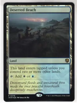 MTG Innistrad Remastered Foil Card #276 Deserted Beach - Image 1