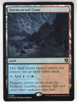 MTG Innistrad Remastered Foil Card #285 Stormcarved Coast - Image 1