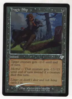 MTG Innistrad Remastered Foil Retro Frame Card Tragic Slip - Image 1