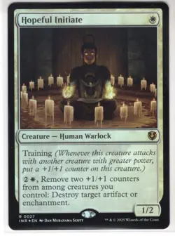 MTG Innistrad Remastered Foil Card #27 Hopeful Initiate - Image 1