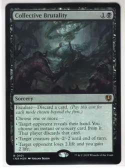 MTG Innistrad Remastered Foil Card #101 Collective Brutality - Image 1