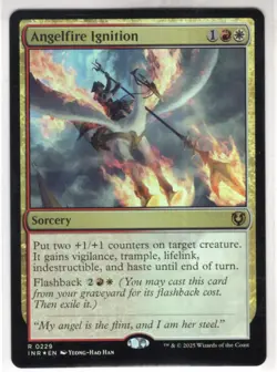 MTG Innistrad Remastered Foil Card #229 Angelfire Ignition - Image 1