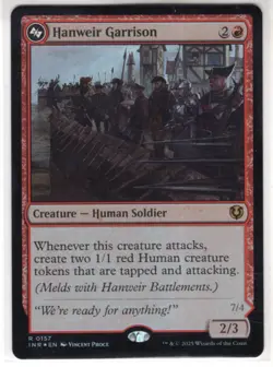 MTG Innistrad Remastered Foil Card #157 Hanweir Garrison - Image 1