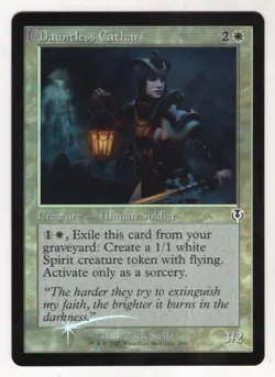 MTG Innistrad Remastered Foil Retro Frame Card Dauntless Cathar - Image 1