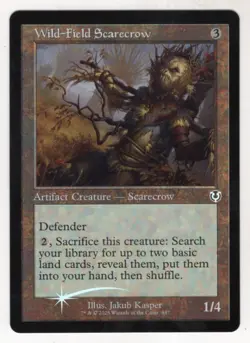 MTG Innistrad Remastered Foil Retro Frame Card Wild-Field Scarecrow - Image 1
