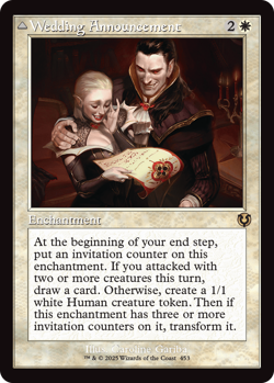 MTG Innistrad Remastered Retro Frame Card #453 Wedding Announcement - Image 1