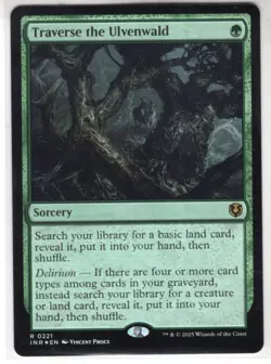 MTG Innistrad Remastered Foil Card #221 Traverse the Ulvenwald - Image 1