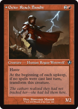 MTG Innistrad Remastered Retro Frame Card Geier Reach Bandit - Image 1