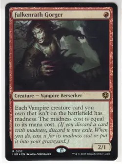 MTG Innistrad Remastered Foil Card #152 Falkenrath Gorger - Image 1