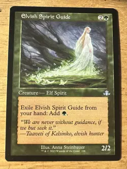 MTG Elvish Spirit Guide Retro Frame NM Dominaria Remastered - Image 1