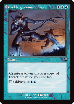 MTG Innistrad Remastered Retro Frame Card Cackling Counterpart - Image 1