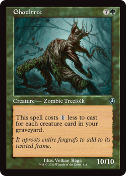 MTG Innistrad Remastered Retro Frame Card Ghoultree - Image 1