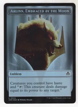 MTG Innistrad Remastered Foil Double Sided Token Card #18/23 Wolf / Arlinn - Image 2