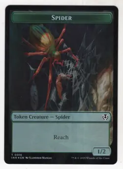 MTG Innistrad Remastered Foil Double Sided Token Card #15/16 Insect / Spider - Image 2