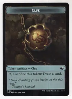 MTG Innistrad Remastered Foil Double Sided Token Card #1/22 Eldrazi / Clue - Image 2