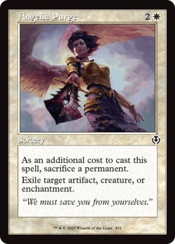 MTG Innistrad Remastered Retro Frame Card Angelic Purge - Image 1