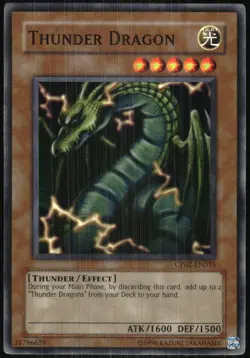 Yu-Gi-Oh! - Champion Pack: Game 2 Yugioh Thunder Dragon 2007 CP02-EN015 Unlimite - Image 1