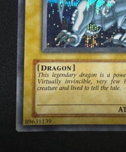 Yu-Gi-Oh TCG 2002 Blue-Eyes White Dragon DDS-001 Secret Rare Holo YuGiOh English - Image 5